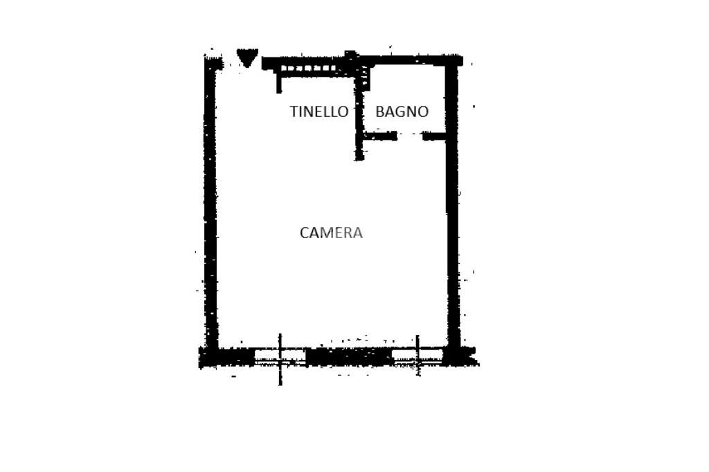 Monolocale Via rucas, Bagnolo Piemonte - planimetria 1