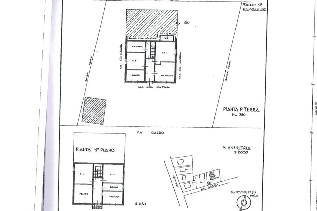 Rustico Str. Gazzo, Castelnovo di Sotto - planimetria 1