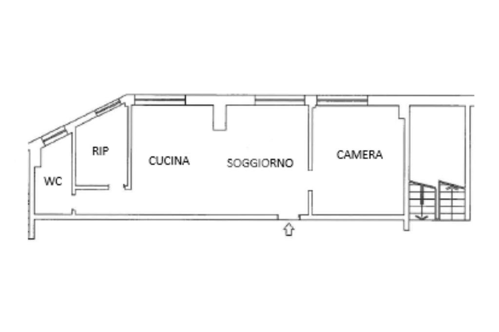 Two-room apartment Via aosta, Ivrea - floor plans 1