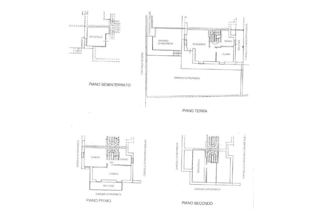 Villa a Schiera Via Fratelli Bandiera, Corbetta - planimetria 1