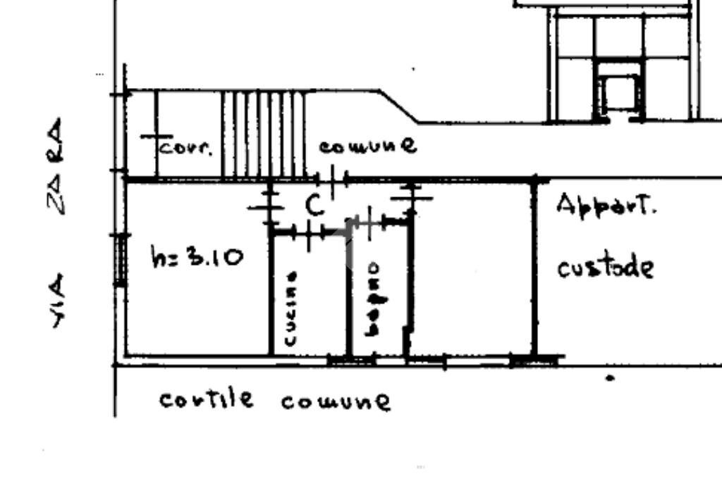 Bilocale Via Zara, Parma (zona Oltretorrente) - planimetria 1