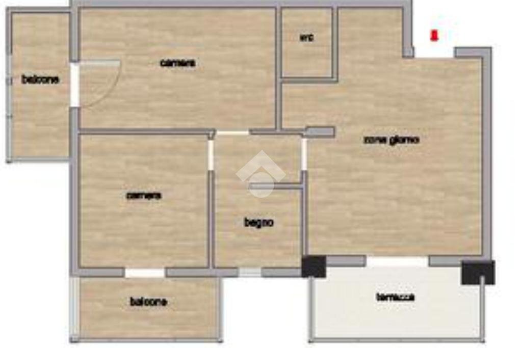 Trilocale Viale Carducci, Gambettola - planimetria 1