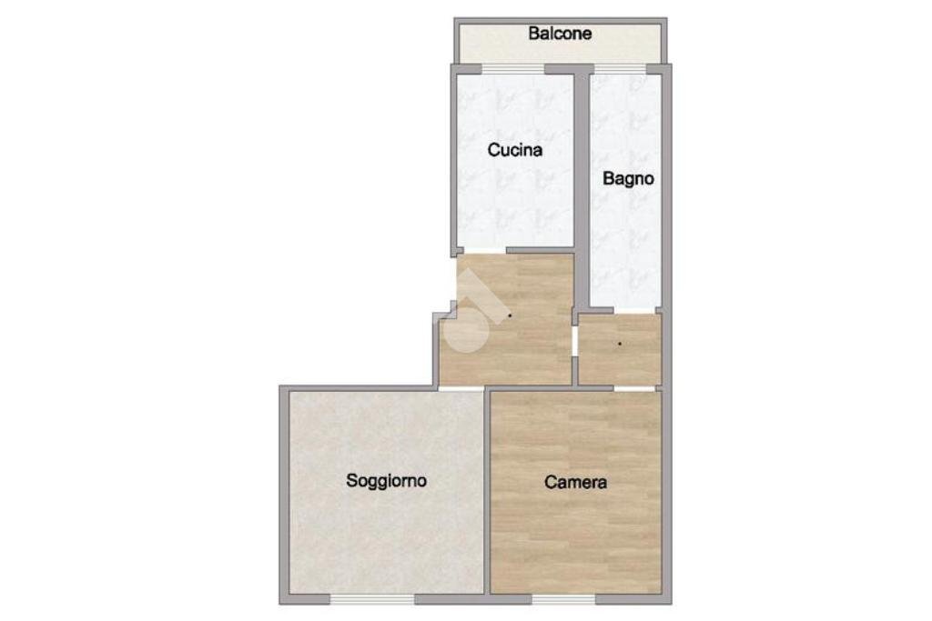 Two-room apartment Via degli ontani, Milano (neighborhood Quartiere degli Olmi) - floor plans 1