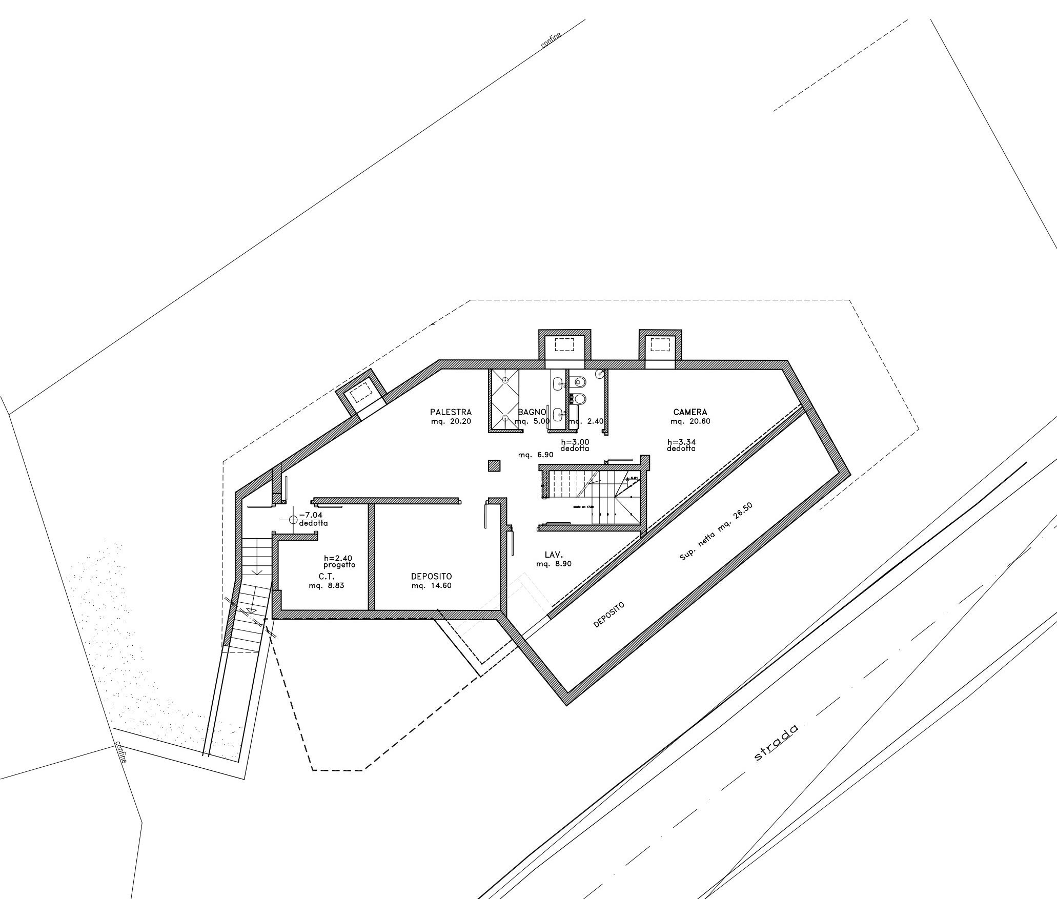 Terreno edificabile LOCALITA ARSIN, frazione Porossan, Aosta - planimetria 1