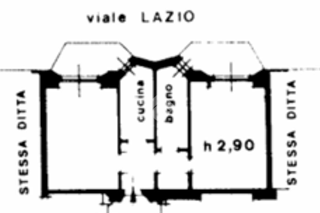Bilocale Viale Lazio, Milano - planimetria 1
