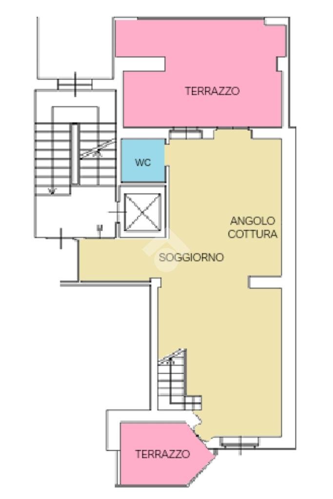 Quadrilocale Str. Antica di Collegno, Torino (zona Parella) - planimetria 1