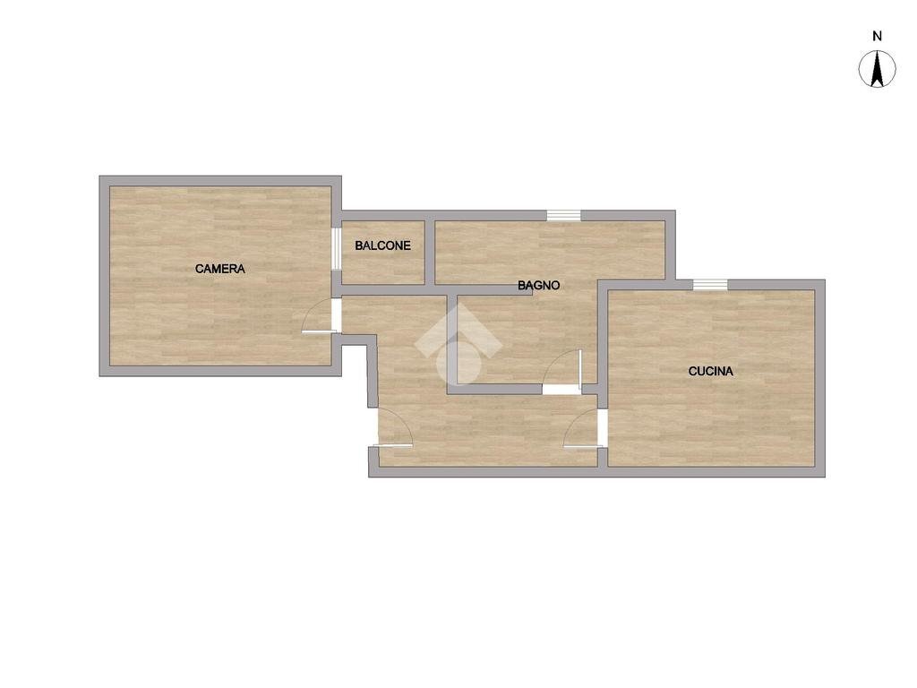 Trilocale Via Celesia, Genova (zona Rivarolo) - planimetria 1