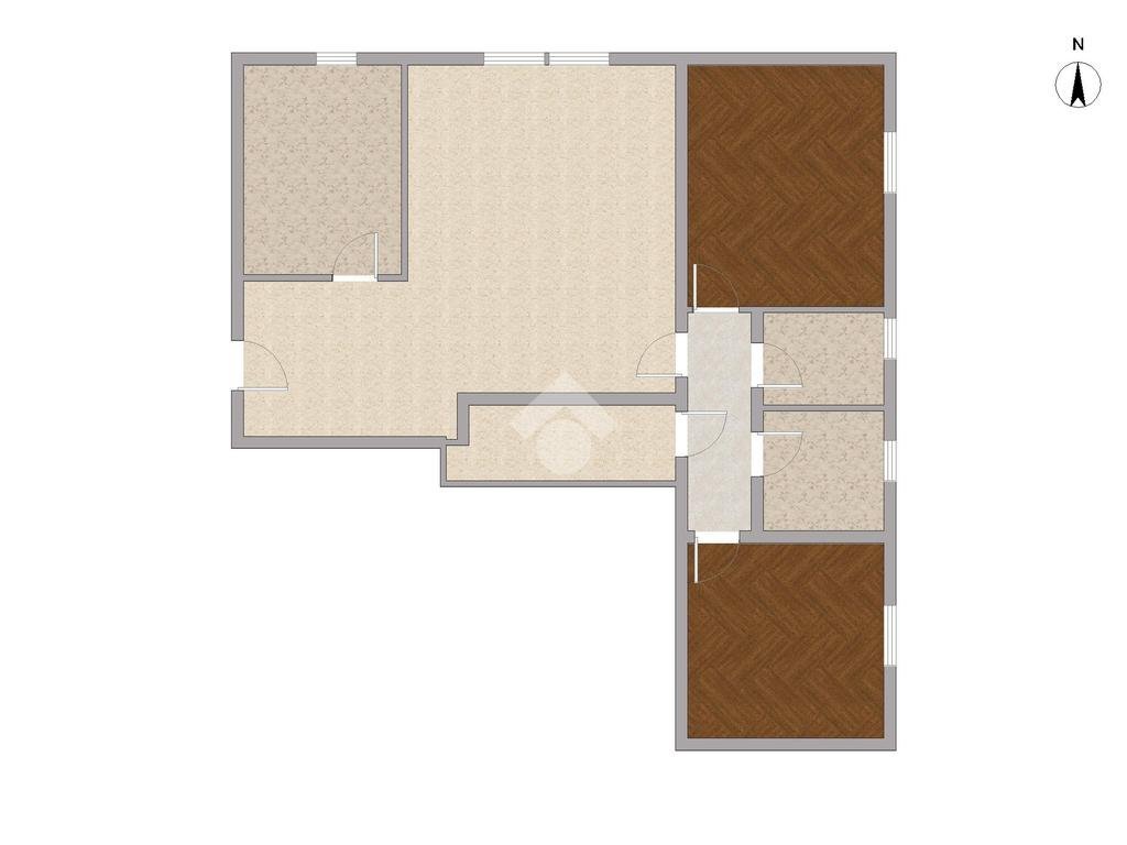 Trilocale Via Mameli, Mediglia - planimetria 1