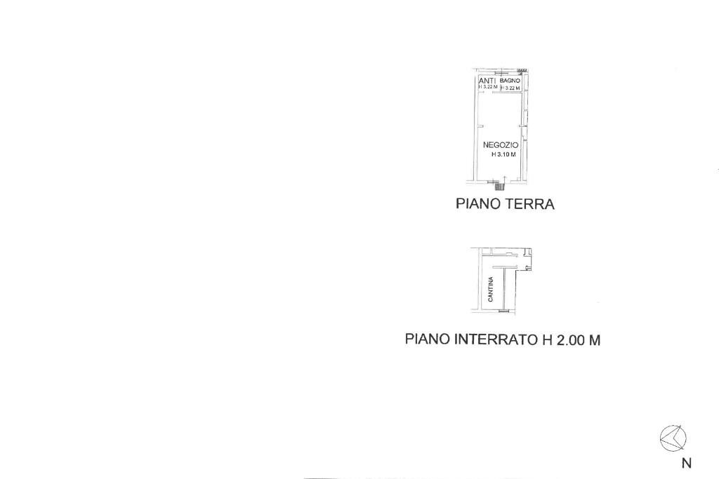 Negozio Via del Barroccio, Bologna - planimetria 1