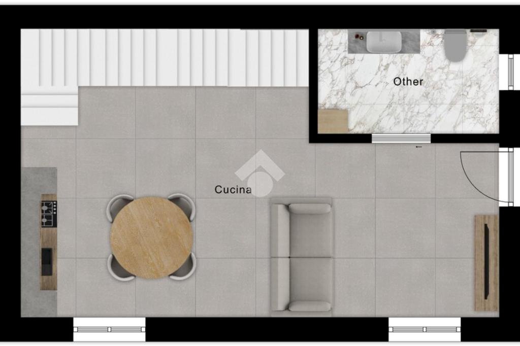 Rustic Via Pasubio, Magenta - floor plans 1