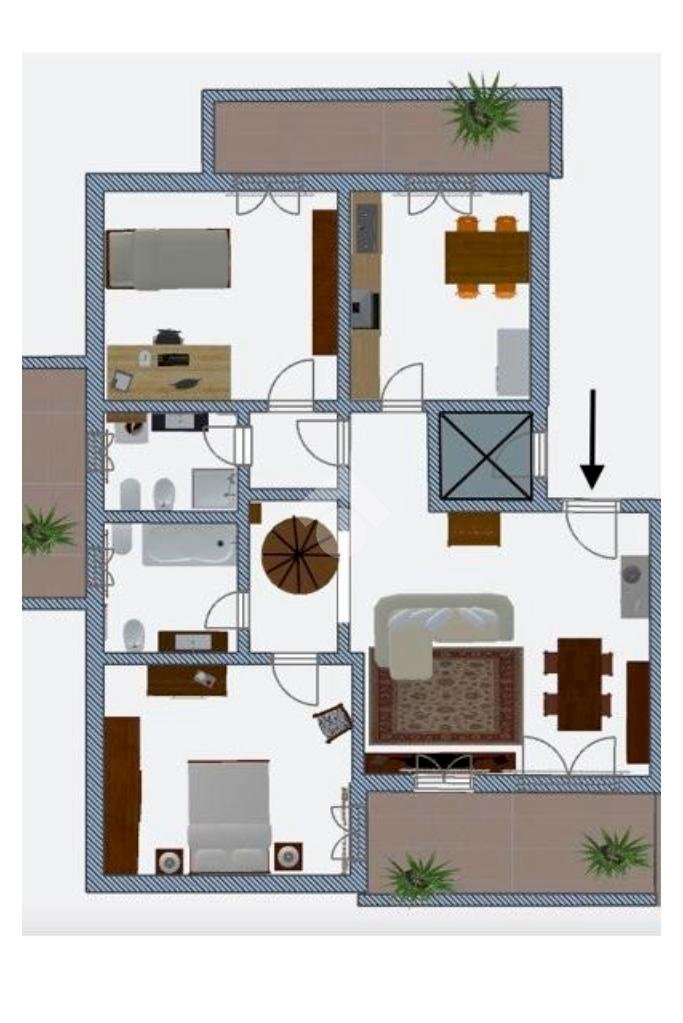 Attico via Thomas Alva Edison, Settimo Milanese - planimetria 1