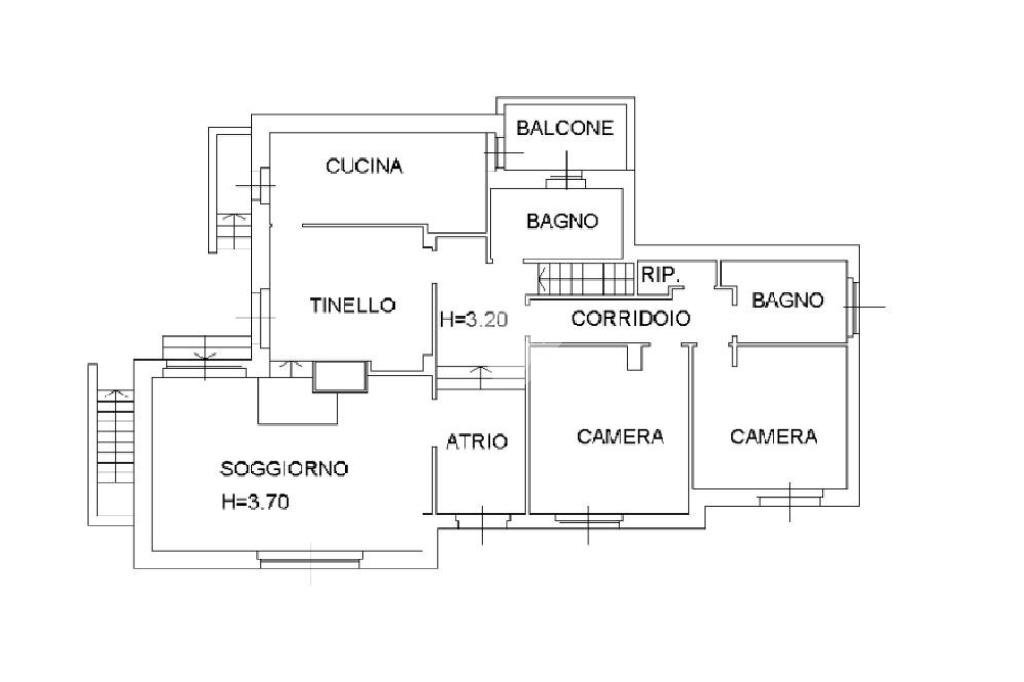 Villa Via Grancia, hamlet Grancia, Lainate - floor plans 1