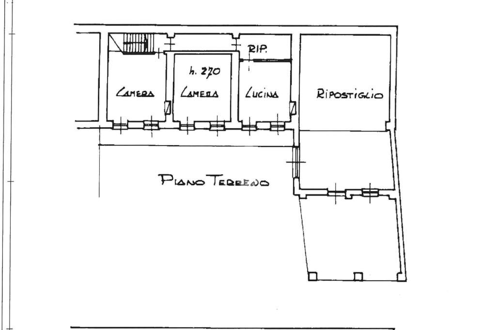 Rustico Via Domenico Manfredo, Vestignè - planimetria 1