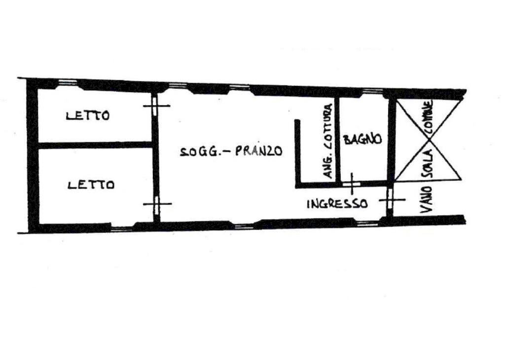 Three-room apartment Via garibaldi, Scandiano - floor plans 1