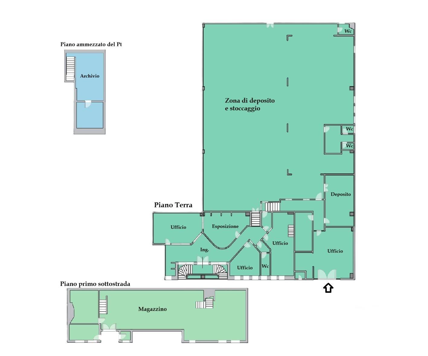 Foto 24 - Locale Commerciale via Pò, Fermo - planimetria 1