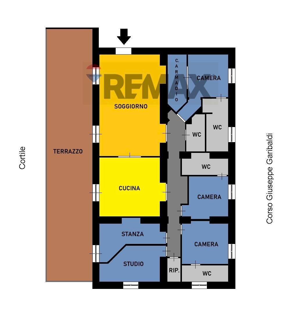 Pianta 2D - Appartamento Corso Giuseppe Garibaldi
 
67, Afragola - planimetria 1
