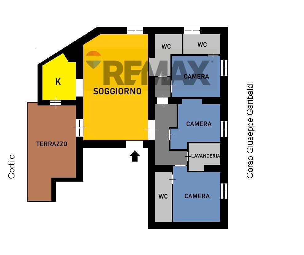 Pianta 2D - Apartment Corso Giuseppe Garibaldi
 
67, Afragola - floor plans 1