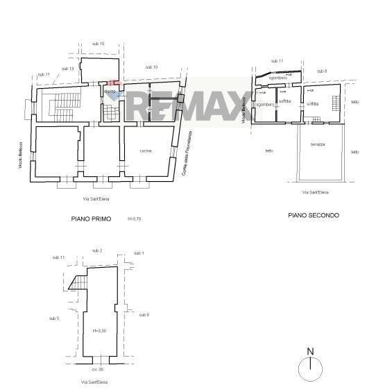 Pianta 2D - Casa indipendente Via Sant'elena
 
36, Catania - planimetria 1