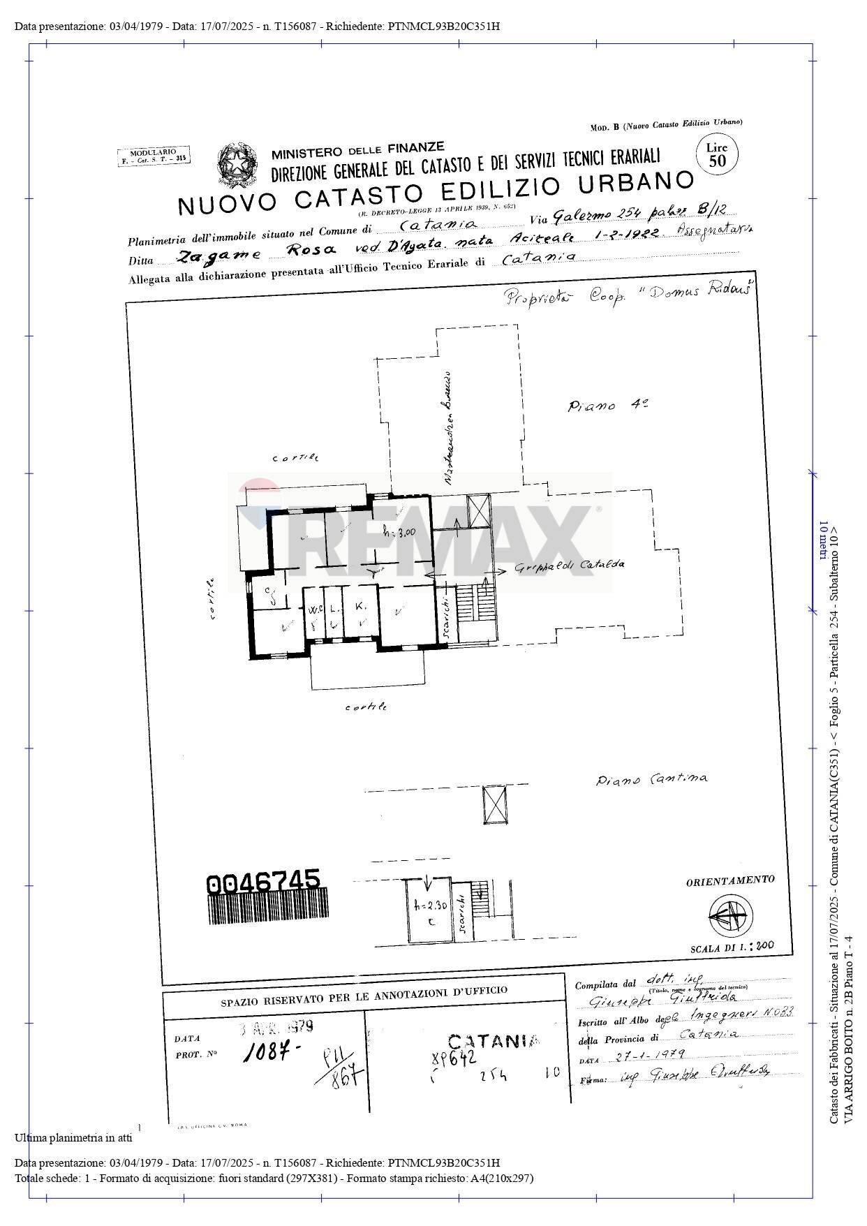 Pianta 2D - Appartamento via arrigo boito
 
2/B, Catania - planimetria 1