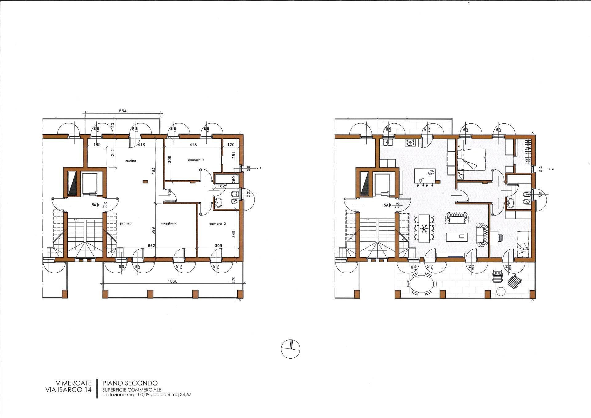 Foto 28 - Four-room apartment Via Isarco
 
14, Vimercate - floor plans 1