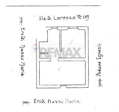 Pianta 2D - Casa semi indipendente Palermo - planimetria 1