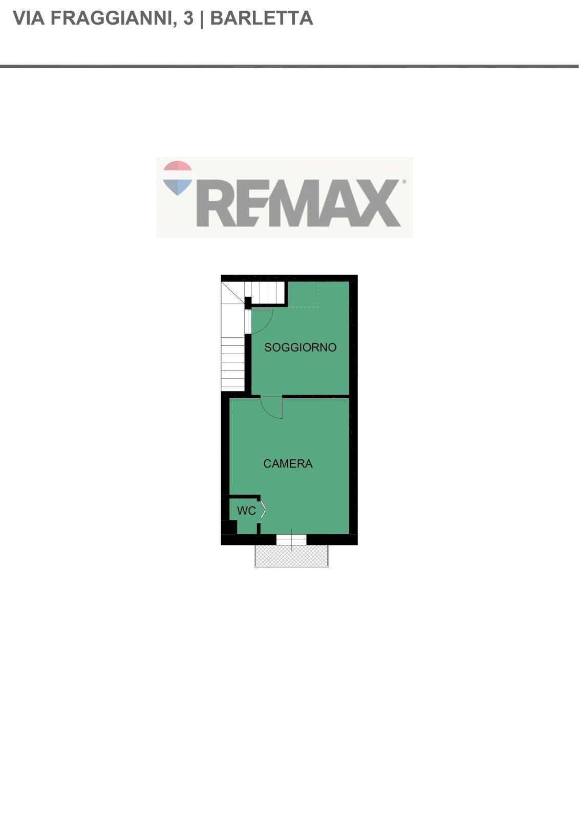 Pianta 2D - Bilocale Via Fraggianni
 
13, Barletta - planimetria 1