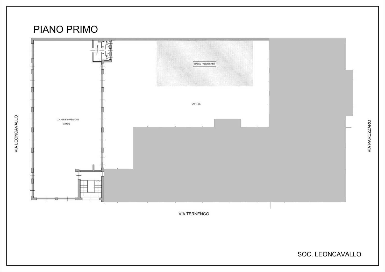 Ufficio via Ternengo, 23, Torino (zona Barriera Milano) - planimetria 1