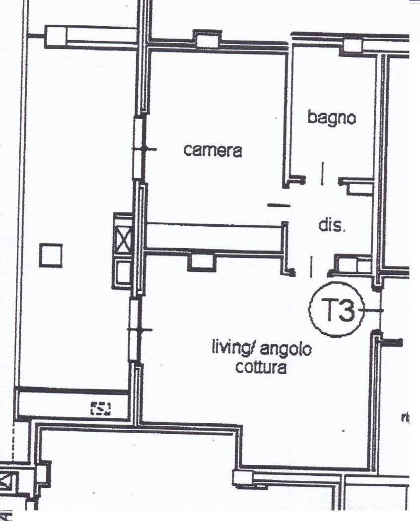 Bilocale via Berruti e Ferrero, 14, Torino (zona Lingotto) - planimetria 1