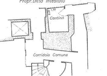 planimetria cantina - Appartamento via Del Monte, Bologna (zona Centro Storico) - foto 27