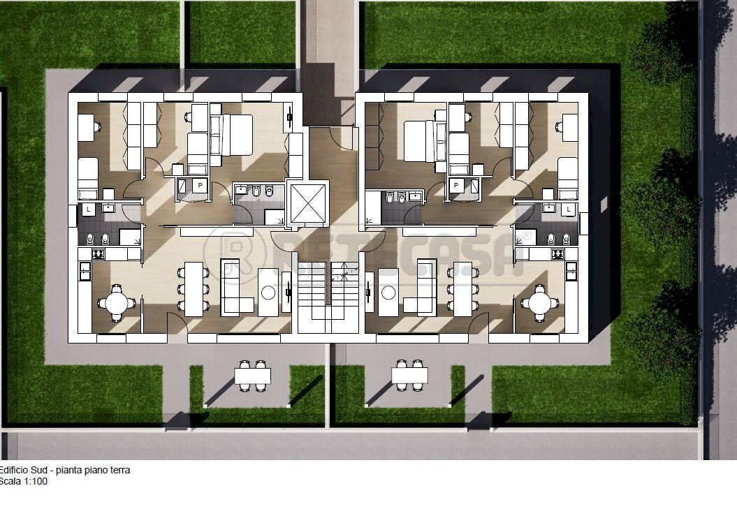 pianta piano terra.JPG - Appartamento Via del Carnio, Mirano - foto 2
