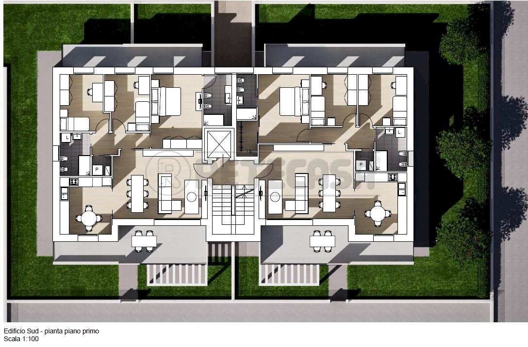 pianta piano primo.JPG - Appartamento Via del Carnio, Mirano - foto 3