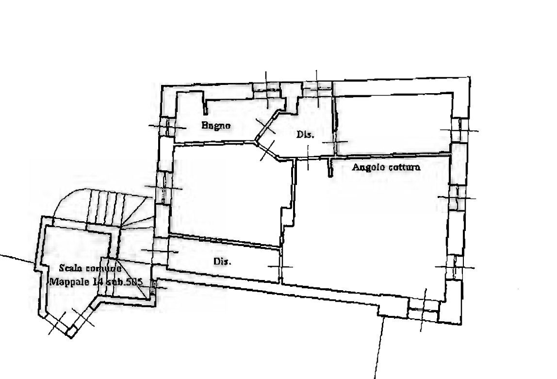 scheda catastale.jpg - Three-room apartment Via Roma 3, Laveno-Mombello - floor plans 1