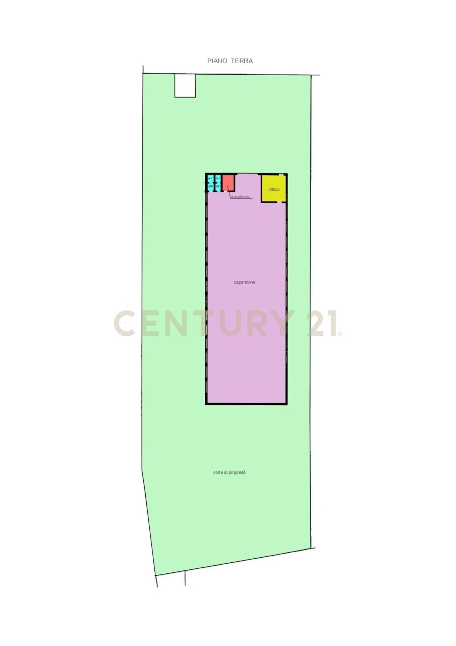 planimetria colorata - Commercial Premises Via San Pierino 316, Bovolone - floor plans 1