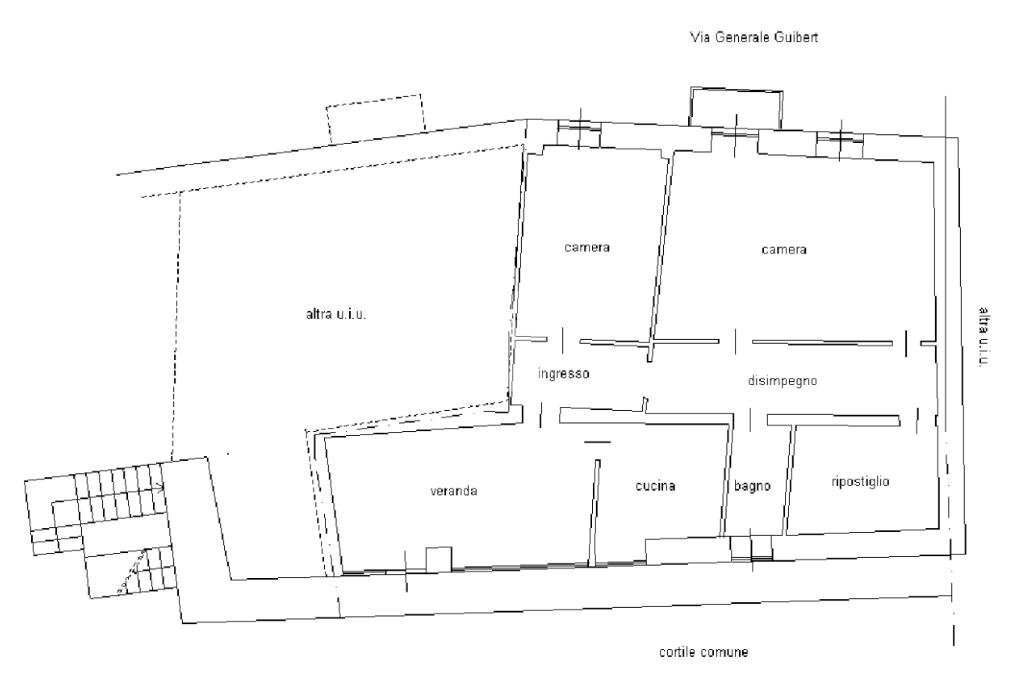Quadrilocale Via G. Guibert, Caselle Torinese - planimetria 1