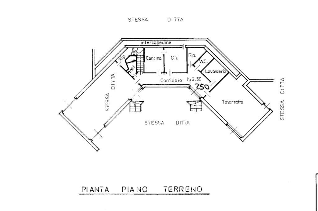 Villa Via Chiaberge, Val della Torre - planimetria 1