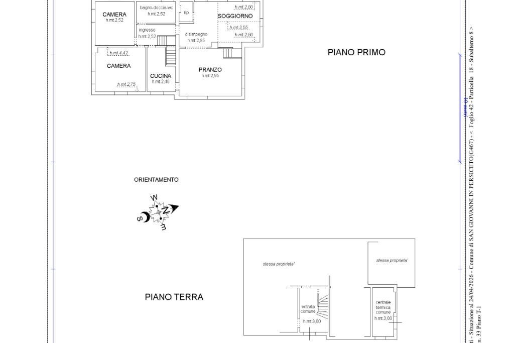 Villa Via Cavamento, San Giovanni in Persiceto - planimetria 1