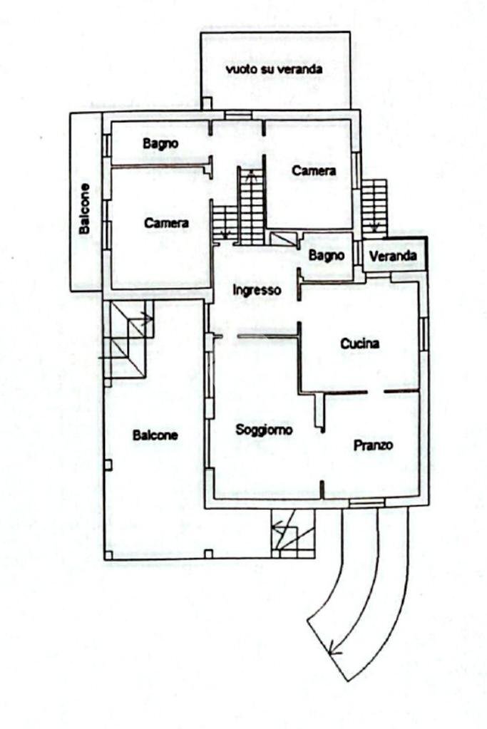 Villa Corso J. F. Kennedy, Rivoli - planimetria 1