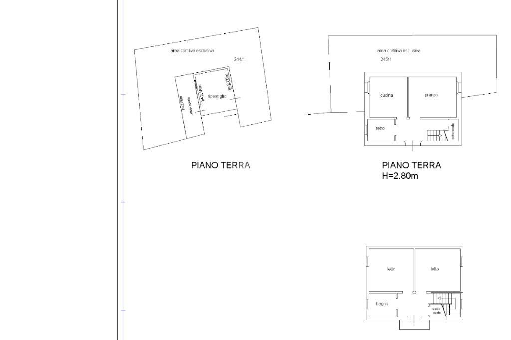 Rustic Via Casteldaldo, Carpineti - floor plans 1