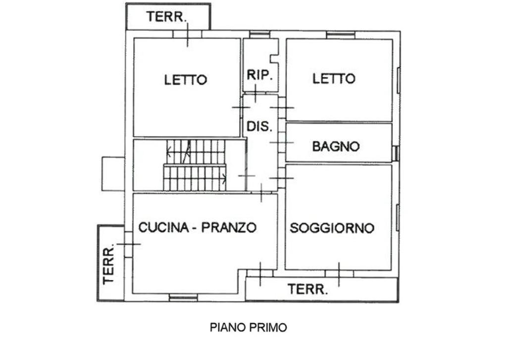 Portion of a house Via Tevere, Tavullia - floor plans 1