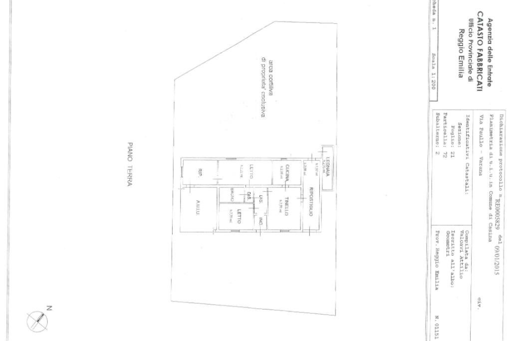 Independent house Via Varana, Casina - floor plans 1