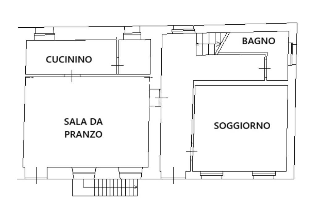 Independent house Via Barge, Revello - floor plans 1