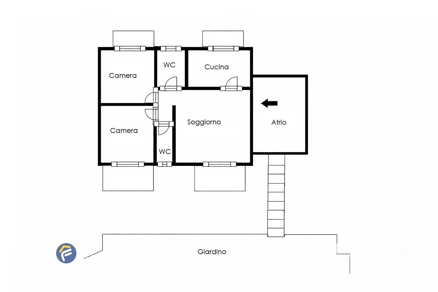 Foto 28 - Appartamento Via Pian Dei Rossi, Bergeggi - planimetria 1