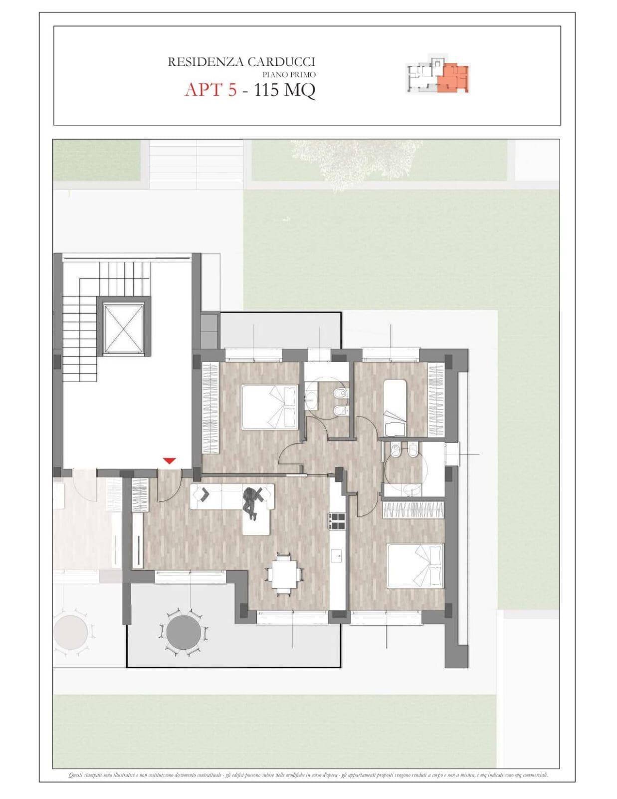 Foto 9 - Quadrilocale VIALE CARDUCCI
 
SNC, Sanremo - planimetria 1