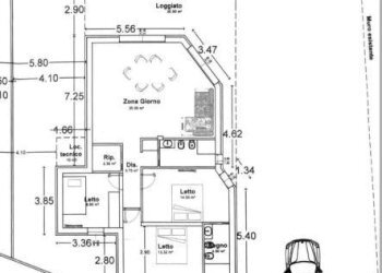 Planimetria - Four-room apartment Budoni - photo 16