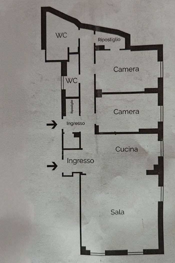 Quadrilocale piazza Daniele Manin, Genova (zona Castelletto) - planimetria 1