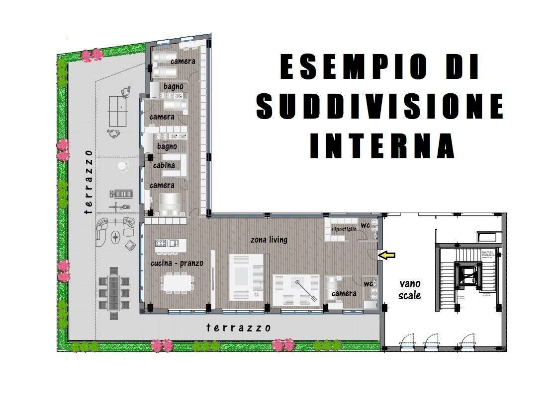 Attico via Emilia, 282, San Lazzaro di Savena - planimetria 1