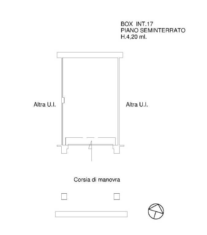 Planimetria - Box via Gregorio VII, 468, Roma - foto 3