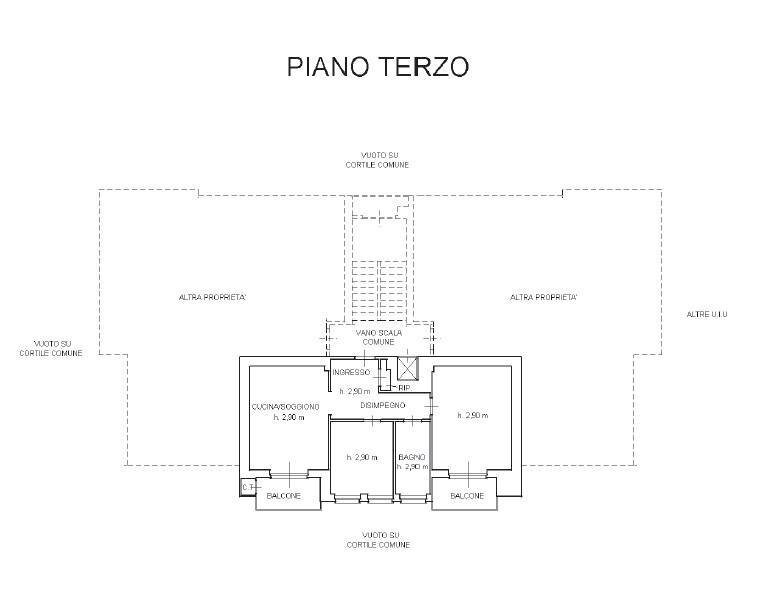 Trilocale via Alba, 34, Monforte d'Alba - planimetria 1