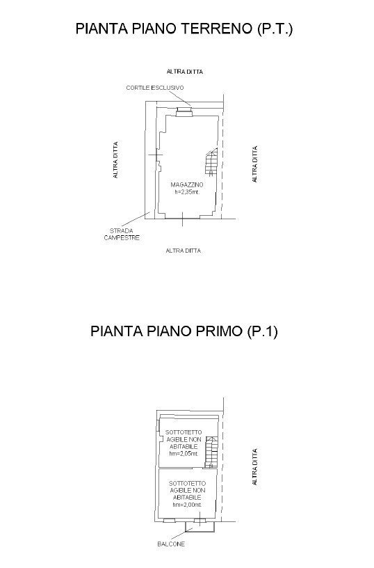 Warehouse via Giovanni Trimaglio, Busca - floor plans 1
