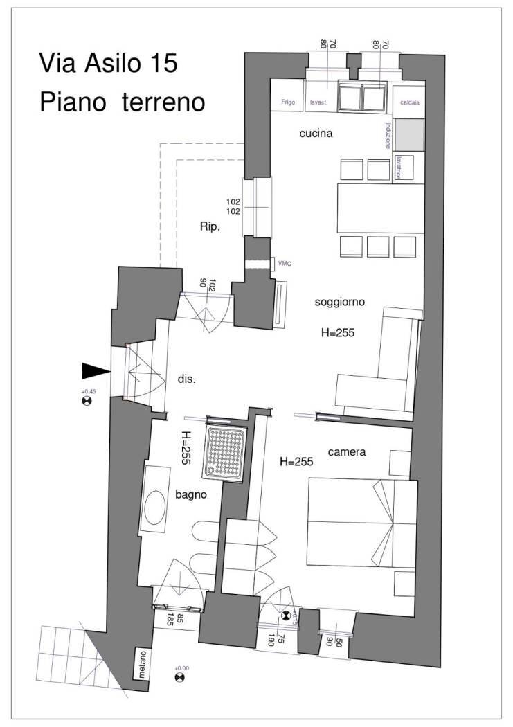 Two-room apartment via Asilo Infantile, 15, Limone Piemonte - floor plans 1